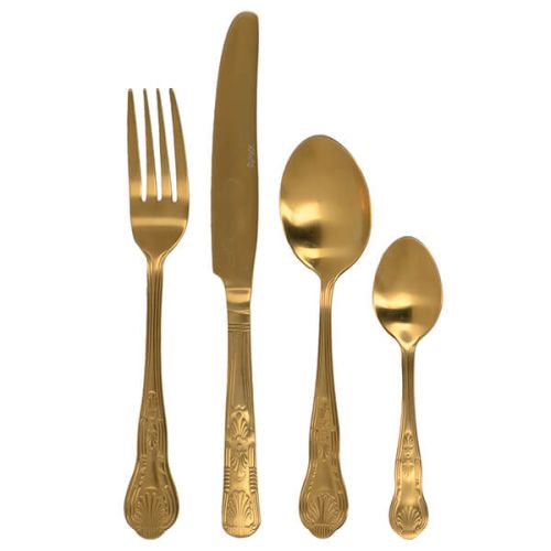 Katie Alice The Collection 16 Piece Cutlery Set Gold