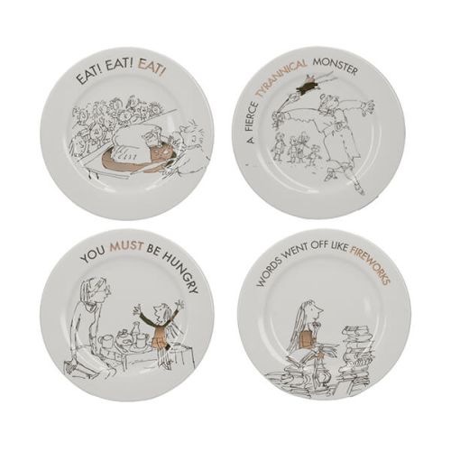 Roald Dahl Matilda Phizz-Whizzing Set Of 4 Side Plates