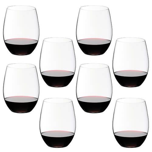 Riedel O Cabernet / Merlot Wine Glass Eight Piece Set