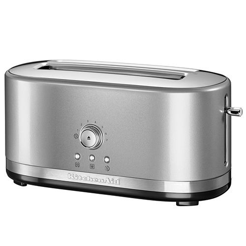 KitchenAid Contour Silver Manual Control Long Slot Toaster