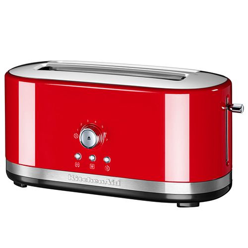 KitchenAid Empire Red Manual Control Long Slot Toaster