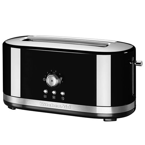 KitchenAid Onyx Black Manual Control Long Slot Toaster