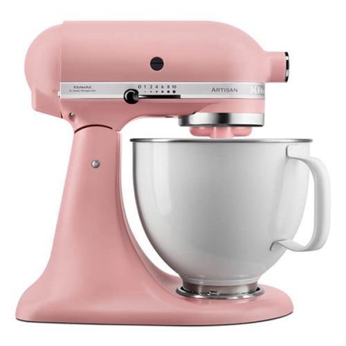 KitchenAid Limited Edition Artisan Mixer 156 Dried Rose With White Bowl