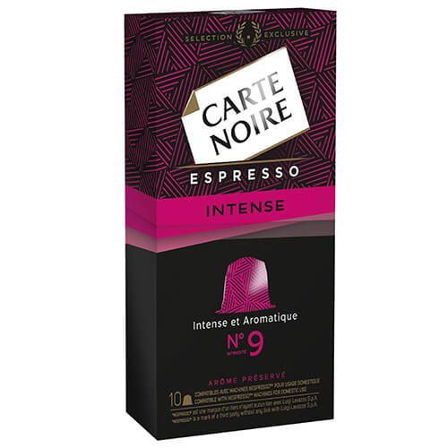 Carte Noire Intense No.9 Pack Of 10 Nespresso Compatible Coffee Capsules