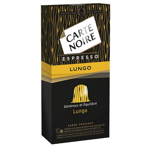 Carte Noire Lungo Pack Of 10 Nespresso Compatible Coffee Capsules