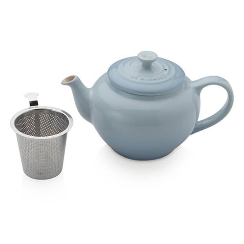 Le Creuset Coastal Blue Petite Teapot with Stainless Steel Infuser