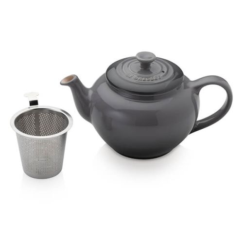 Le Creuset Flint Petite Teapot with Stainless Steel Infuser