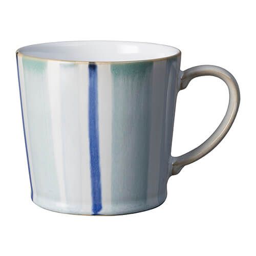 Denby Blue Stripe Painted Large Mug