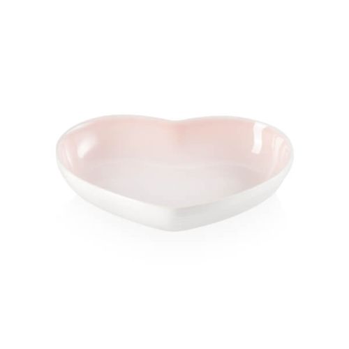 Le Creuset Shell Pink Stoneware Heart Dish