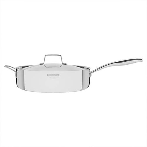Tramontina Grano 30cm 3-ply Stainless Steel Deep Saute Pan with Lid