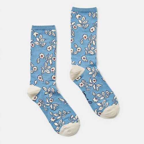 Joules Blue Floral Excellent Everyday Eco Vero Socks Size 4-8