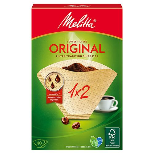 Melitta Original Coffee Filters 1x2 Pack Of 40