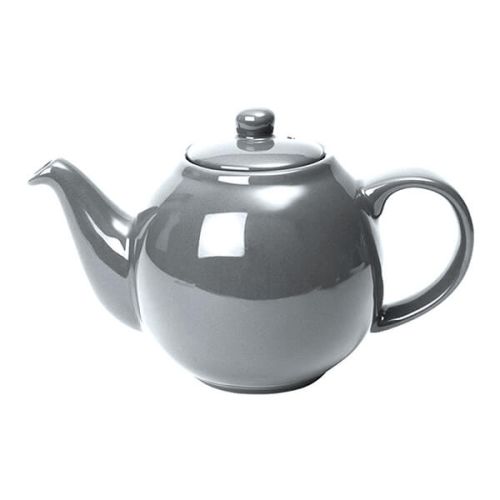 London Pottery Globe 2 Cup Teapot Silver Finish