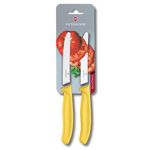 Victorinox Swiss Classic Yellow Tomato / Utility Knife Twin Pack