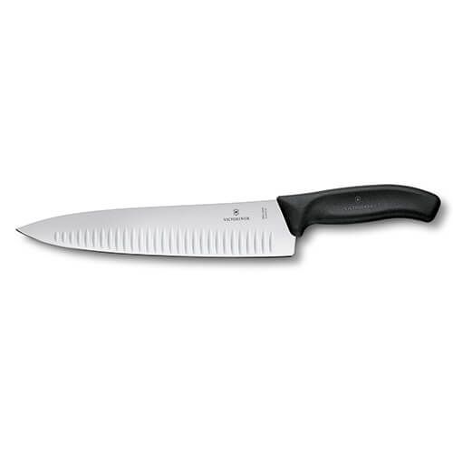 Victorinox Swiss Classic Black 25cm Fluted Carving Knife