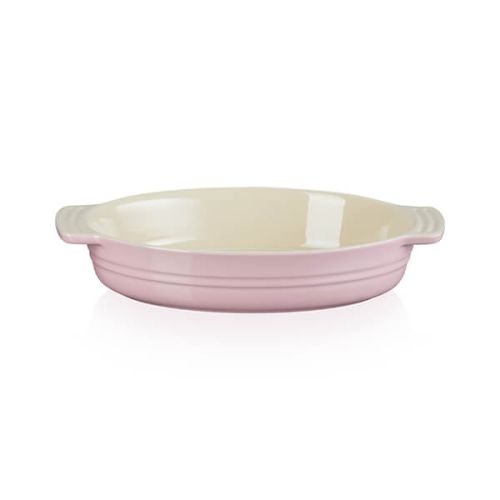 Le Creuset Satin Pink Stoneware Classic 24cm Oval Dish