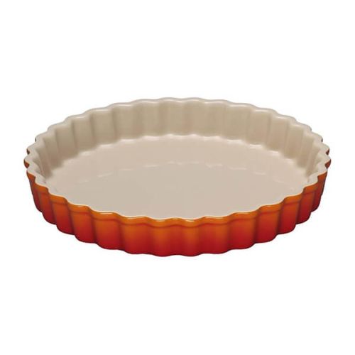 Le Creuset Volcanic Stoneware 28cm Fluted Flan Dish