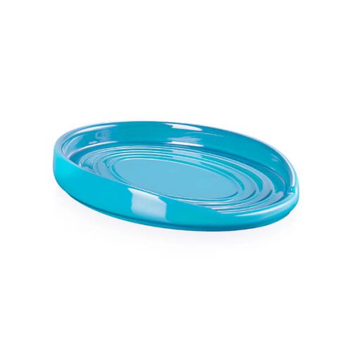 Le Creuset Turquoise Stoneware Oval Spoon Rest