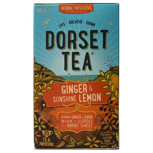 Dorset Tea Ginger & Sunshine Lemon 20 Tea Bags