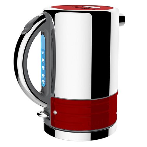 Dualit Architect Grey and Apple Candy Red Kettle
