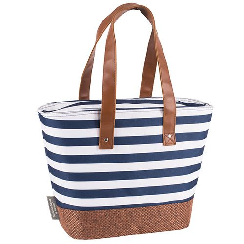 Navigate Coast Insulated Shoulder Tote Navy And White