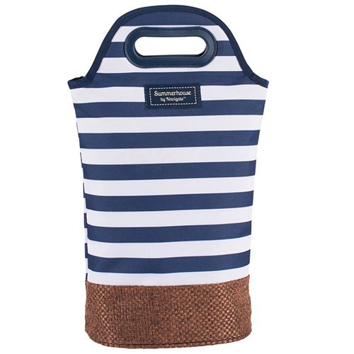 Navigate Coast Twin Bottle Carrier Navy And White