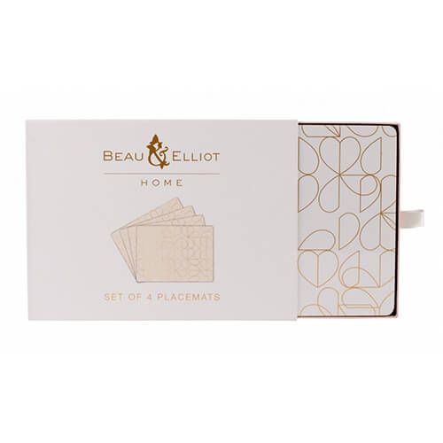 Beau & Elliot Champagne Edit Oyster Set of 4 Placemats