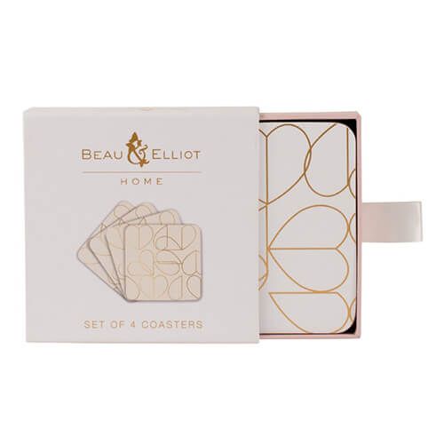Beau & Elliot Champagne Edit Oyster Set of 4 Coasters