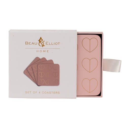 Beau & Elliot Champagne Edit Blush Set of 4 Coasters