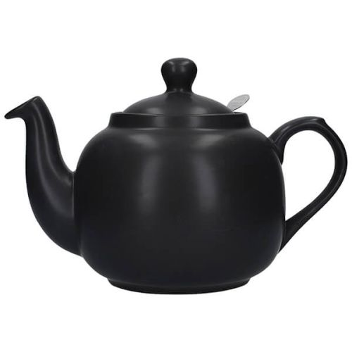 London Pottery Farmhouse Filter 6 Cup Teapot Matt Black