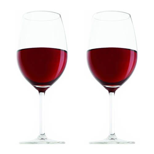 Vacu Vin Wine Glass Red Set Of 2