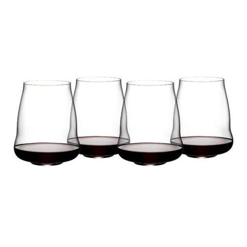 Riedel Stemless Wings 265 Year Anniversary Pinot Noir Wine Glass Set Of 4