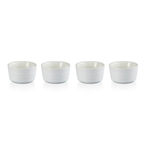 Le Creuset Meringue Stoneware Set of 4 Mini Ramekins
