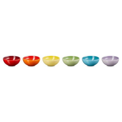 Le Creuset Rainbow Set of 6 Pinch Bowls