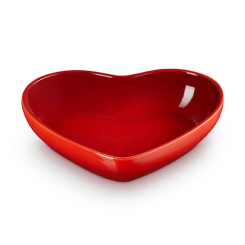 Le Creuset Cerise Stoneware 20cm Heart Bowl