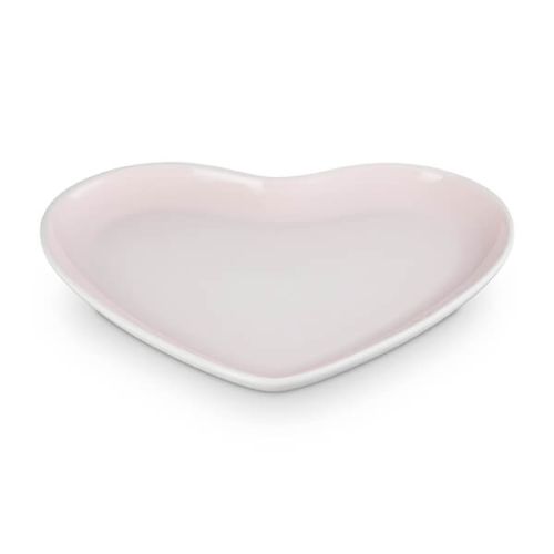 Le Creuset Shell Pink Stoneware 23cm Heart Plate