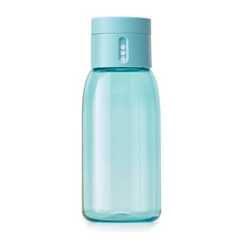Joseph Joseph Dot Hydration-tracking Turquoise 400ml Water Bottle