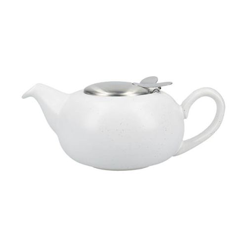 London Pottery Pebble Filter 2 Cup Teapot Matt White