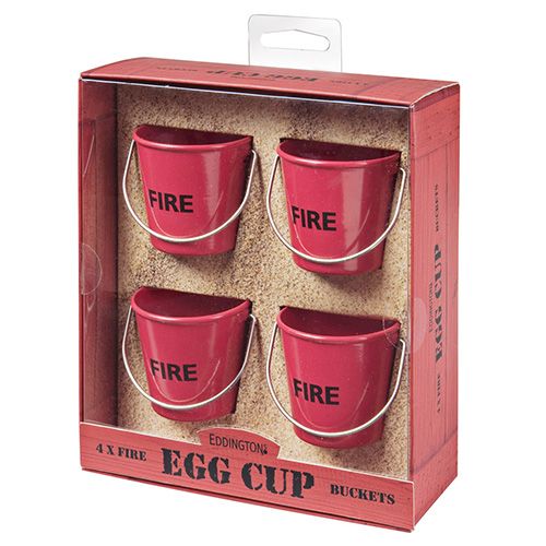Eddingtons Fire Bucket Egg Cups Set Of 4