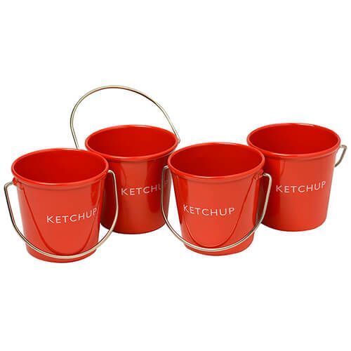 Eddingtons Ranch Ketchup Buckets Set Of 4