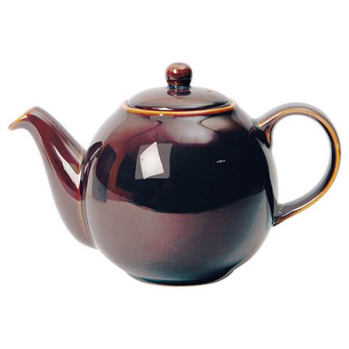 London Pottery Globe 4 Cup Teapot Oyster Rockingham