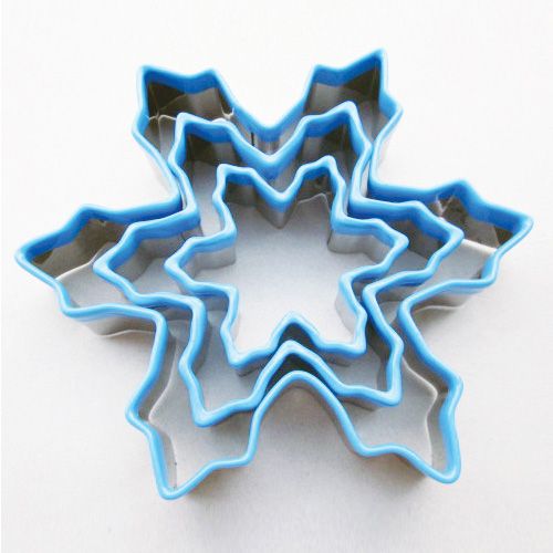 Eddingtons Snowflake Set of 3 Cookie Cutters