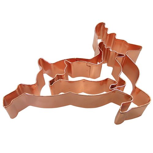 Eddingtons Copper Reindeer Cutter Set Of 2