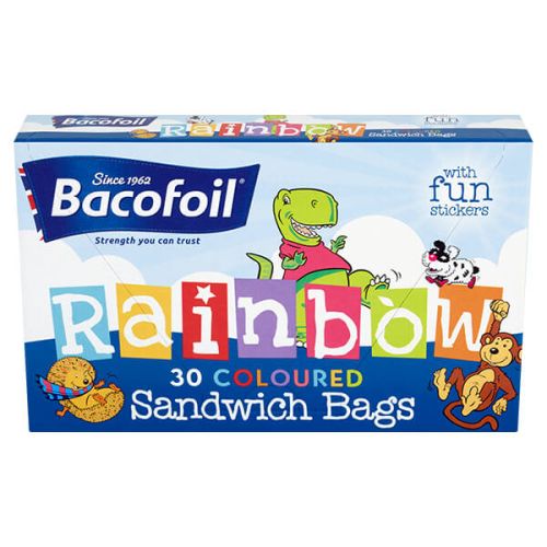 Bacofoil 30 x Rainbow Sandwich Bags