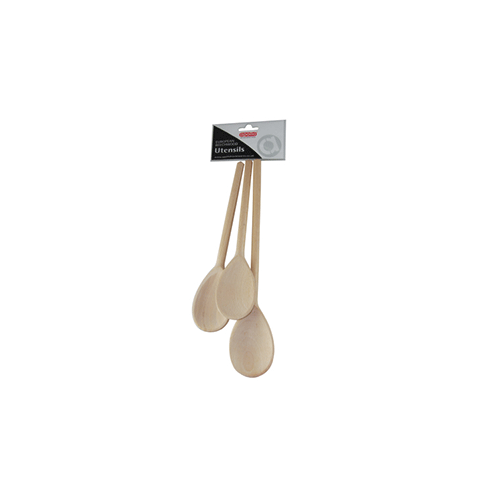 Beech Wooden Spoon Three Piece Set 8