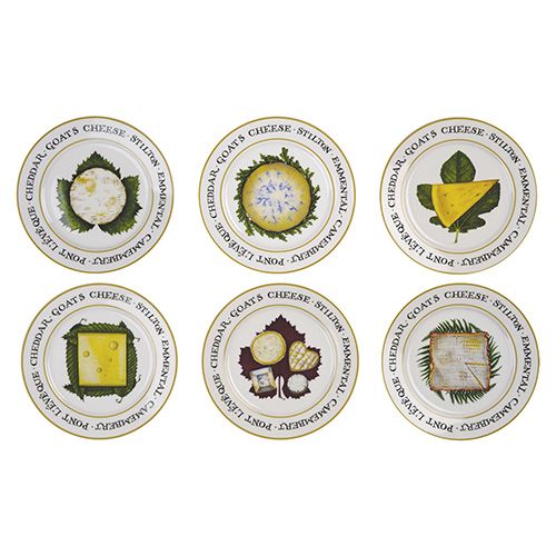 Clare Mackie Cheese Board Set Of 6 Plates