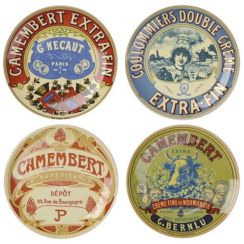 BIA International Classic Camembert Set of 4 Plates