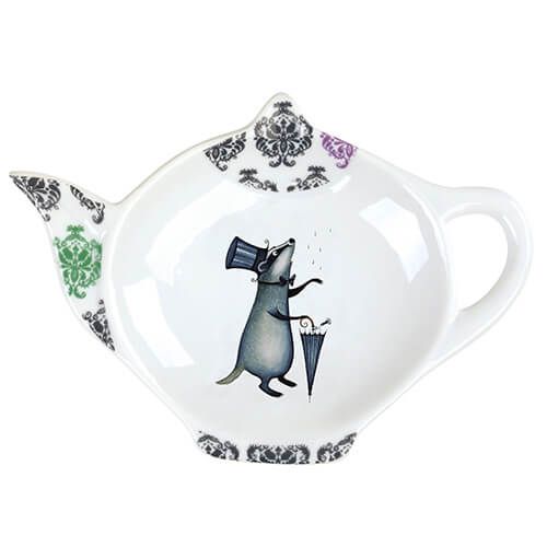 Clare Mackie Funimals Badger Teabag Tidy