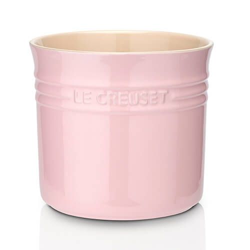 Le Creuset Chiffon Pink Stoneware Large Utensil Jar