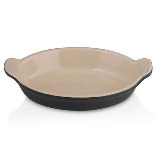 Le Creuset Satin Black Stoneware 20cm Oval Heritage Dish